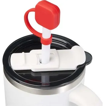 Silikonový kryt na brčko Sip - Červená