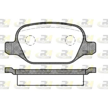 Brzdová destička Sada brzdových destiček, vždy 4 kusy v sadě ROADHOUSE 2727.10