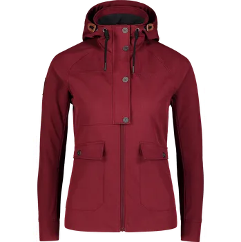 Dámské oblečení Vínová dámská nepromokavá lehká softshellová bunda LIGHT-HEARTED - 34