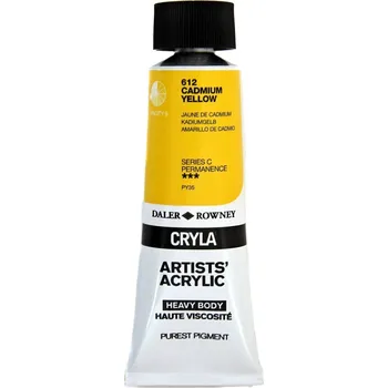 Vodová barva Daler Rowney Cryla Artists’ Akrylová barva Cadmium Yellow 75 ml 1 ks
