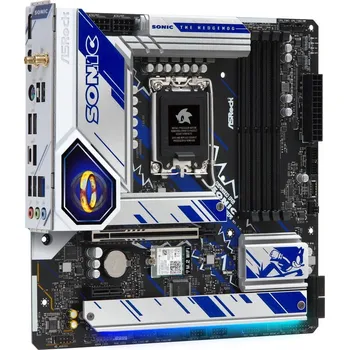 Základní deska ASRock B760M PG SONIC WIFI / Intel B760 / LGA1700 / 4x DDR5 / 3x M.2 / HDMI / DP / USB-C / WiFi / mATX
