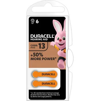 Článková baterie Duracell baterie do naslouchadel HA 13 6ks