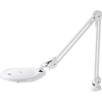 Lampička NEDIS zvětšovací stolní LED lampa/ čočka 3 dioptrie/ spotřeba 9 W/ teplota 6500 K/ světelný tok 720 lm/ bílá