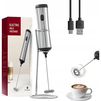 Příprava kávy Napěňovač mléka Bedee Ruční elektrický napěňovač mléka