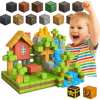 ostatní stavebnice Klocki Magnetyczne Klocki Konstrukcyjne Pixele 3D Kostky Krychle 100 ks