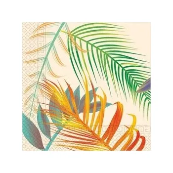 Papírový ubrousek Ubrousky Procos Tropické listy papírové 33 cm 20 ks