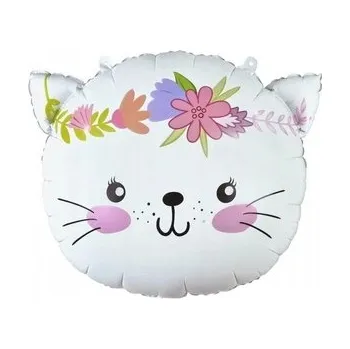 Fóliový balónek Kočka 44x35 cm hlava