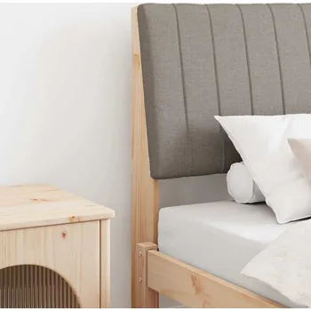 Ložnice Čalouněné čelo postele Taupe 90 cm Masivní borové dřevo