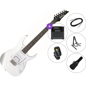 Elektrická kytara Ibanez GRG140-WH SET 2 White Elektrická kytara