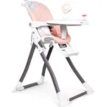ecotoys Skládací vysoká židle na krmení Růžová ECOTOYS