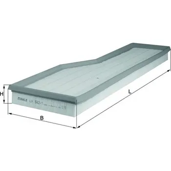 Vzduchový filtr Vzduchový filtr MAHLE ORIGINAL LX 582/1