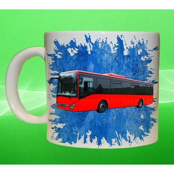 hrnek s autobusem red IVECO Crossway LE modrý 450 ml