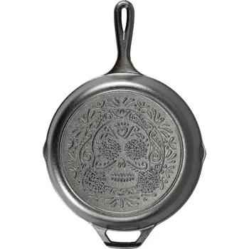 Pánev Litinová pánev Lodge 26 cm - Sugar Skull