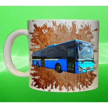 Moon River hrnek s autobusem IVECO Crossway LE oranžový 150 ml