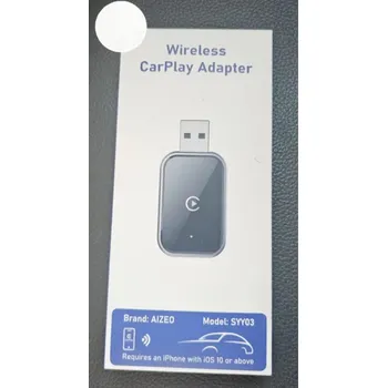 Bluetooth adaptér Bezdrátový adaptér CarPlay AIZEO SYY03 Bluetooth 5.3 USB pro Apple