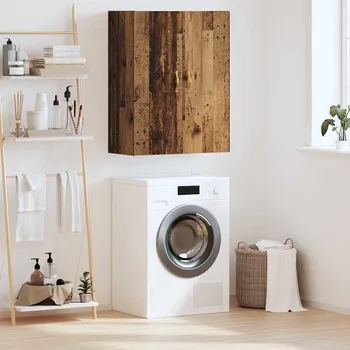 Příborník do zásuvky Nástěnná skříňka Staré dřevo 69,5 x 34 x 90 cm kompozitní dřevo