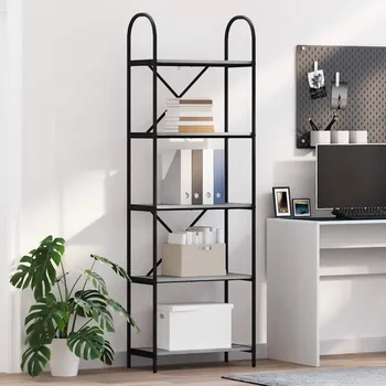 Nábytek Knihovna Šedá Sonoma 60 x 30 x 183 cm Kompozitní dřevo