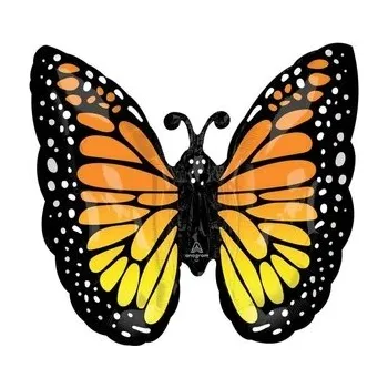 Balónek Fóliový balónek s heliem XL - Svítící motýl Monarch