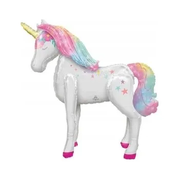 Balónek Fóliový balónek "Jednorožec - stojící", Amscan, 116 cm, AWK