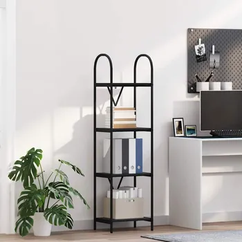 Nábytek Knihovna Černý dub 40 x 30 x 146 cm Kompozitní dřevo