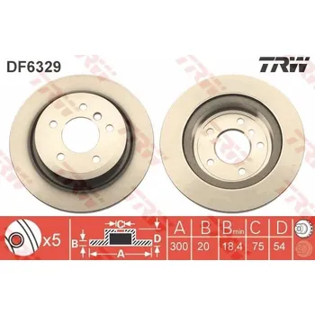 Brzdový kotouč Brzdový kotouč LUCAS DF6329