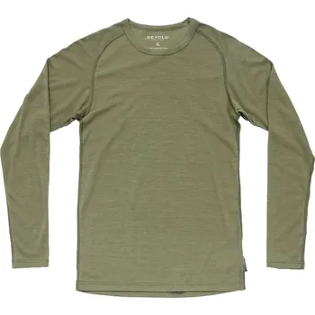 Pánské tričko Devold LAUPAREN MERINO 190 BASE SHIRT MAN Barva: LICHEN, Velikost: S