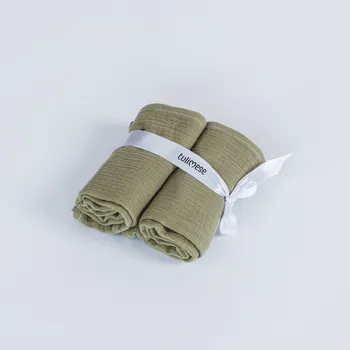 Dárková krabička Tulimese Dárková krabička mušelínových plen VÝBĚR BARVY/MATERIÁLU: MUŠELÍN OLIVOVÝ