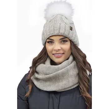 Čepice Komplet Vivisence 7014Kmpl Barva: Béžová, Velikost: UNI