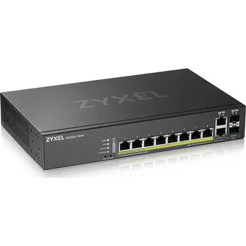 Switch ZyXEL GS2220-10HP 8-port GbE L2 PoE switch, GbE Uplink, NCC Pro pack licence na 1 rok