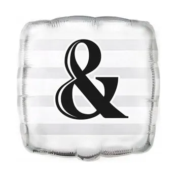 Balónek Foliový balónek Unique znak & bílý