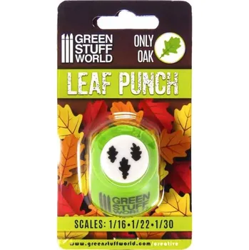 Miniaturní děrovačka listů SVĚTLE ZELENÁ