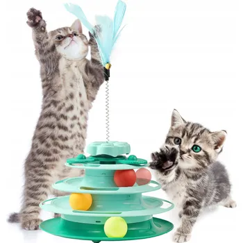 Hračka pro kočku Interaktivní Hračka pro kočky Pablo DÁREK PRO KOČKY PÉŘOVÝ ZVONEC