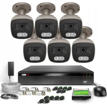 IP kamera MONITOROVACÍ SADA 4X LV-E-AL5M25TF-G 5MPX 4v1 KEEYO 2K IR25m AHD TVI CVI