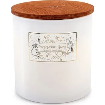 Svíčka VEREMUNDO HOME Vonná svíčka Paris Orange Blossom, 680 g, bílá 16189