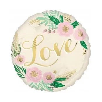 Balónek Fóliový balónek Amscan Love 18"