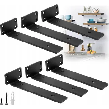 Dílenský regál Držáky pro polic police Skrytý L nosnost 75 kg odolný vůči korozi a rzi