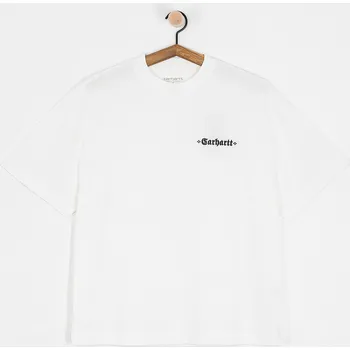 Dámské tričko Carhartt WIP Greatest Hits 02 (white/black) S, bílá