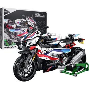 ostatní stavebnice Panlos Stavebnice motocykl sportovní bílý 912 dílů