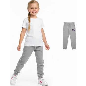 DISNEY ZATEPLENÉ DÍVČÍ TEPLÁKY - FR0080 ŠEDÁ Velikost: 104, Barva: Šedá