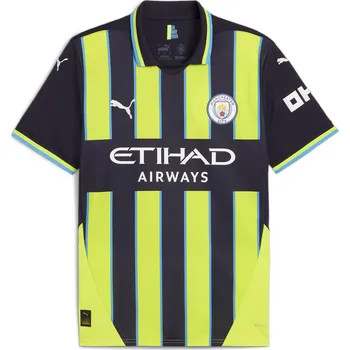 PUMA Pánský fotbalový dress Manchester City 24/25 PUMA New Navy Yellow Glow Blue XL MODRÁ|ŽLUTÁ
