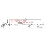 Brzdová hadice METZGER 4111685