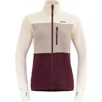 Devold dámská bunda Thermo Wool Jacket Barva: PORT/RAW WHITE/STONE, Velikost: XL