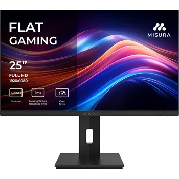 Monitor MISURA 25&quot; LED P23QG25DFA01/ VA/ 1920x1080 (FHD)/ 3000:1/ 1ms/ 350 cd/m2/ HDMI/ DP/ REPRO/ VESA 100x100/ černý
