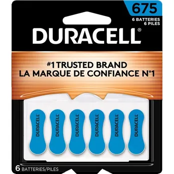 Článková baterie Duracell baterie do naslouchadel HA 675 6ks