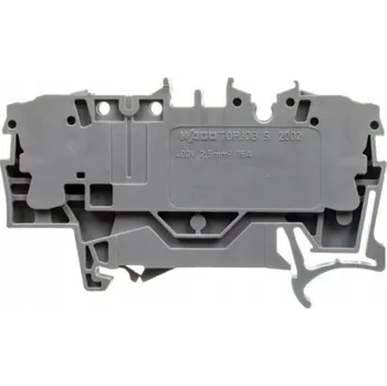 Základní svorka pro 2 vodiče, 2,5 mm², šedá, 2002-1661