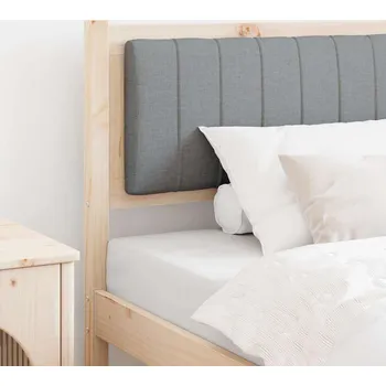 Čalouněné čelo postele s čelo Hnědá 90 cm Masivní borové dřevo