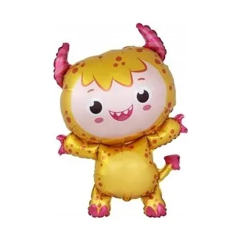 Balónek Fóliový balónek Flexmetal malá žlutá příšerka, 61 cm (24 palců)