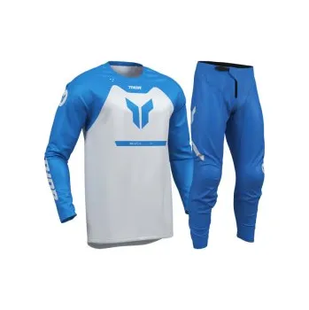 Moto kombinéza Dětský Mx Komplet THOR Ridemode Menace Blue Kids Gear Set 2026, Dres 2XS, Kalhoty 26