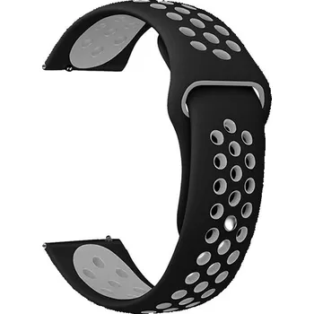 Příslušenství k chytrým hodinkám Eternico Sporty Universal Quick Release 22mm Elephant Gray and Black