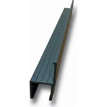 Stavební profil Hliníkový profil H 25 nosník WH25/773728 rozměr 25x25x2 barva Ral 7016 antracit délka 4m Cena za kus